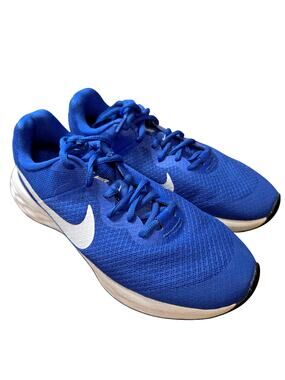 Nike 4.5 Y Revolution 6 Blue Boy's  Girl's Tennis Shoes Sneakers Youth 4 1/2